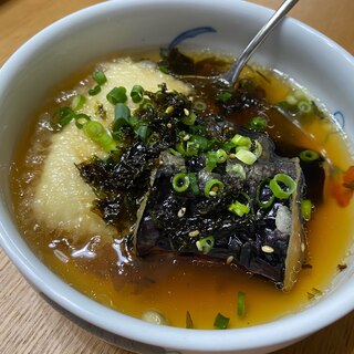 揚げ出し豆腐&揚げ茄子